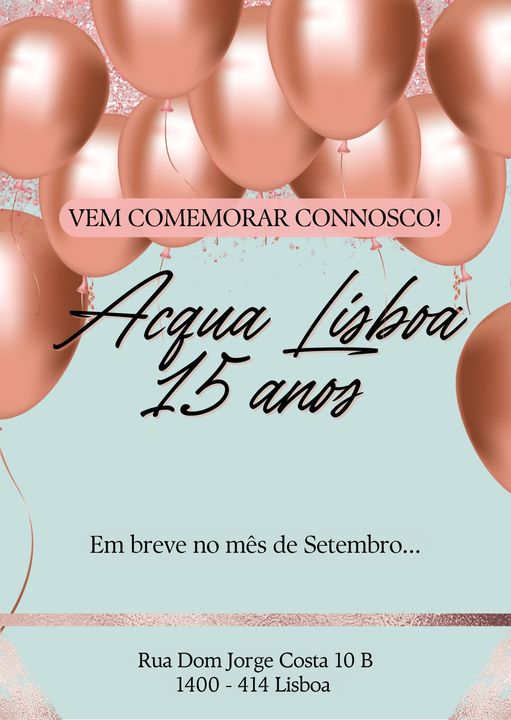 15 anos de Acqua Lisboa City SPA...